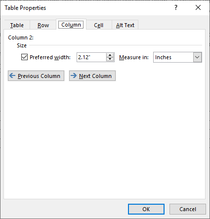 adjust table cell height in word for mac